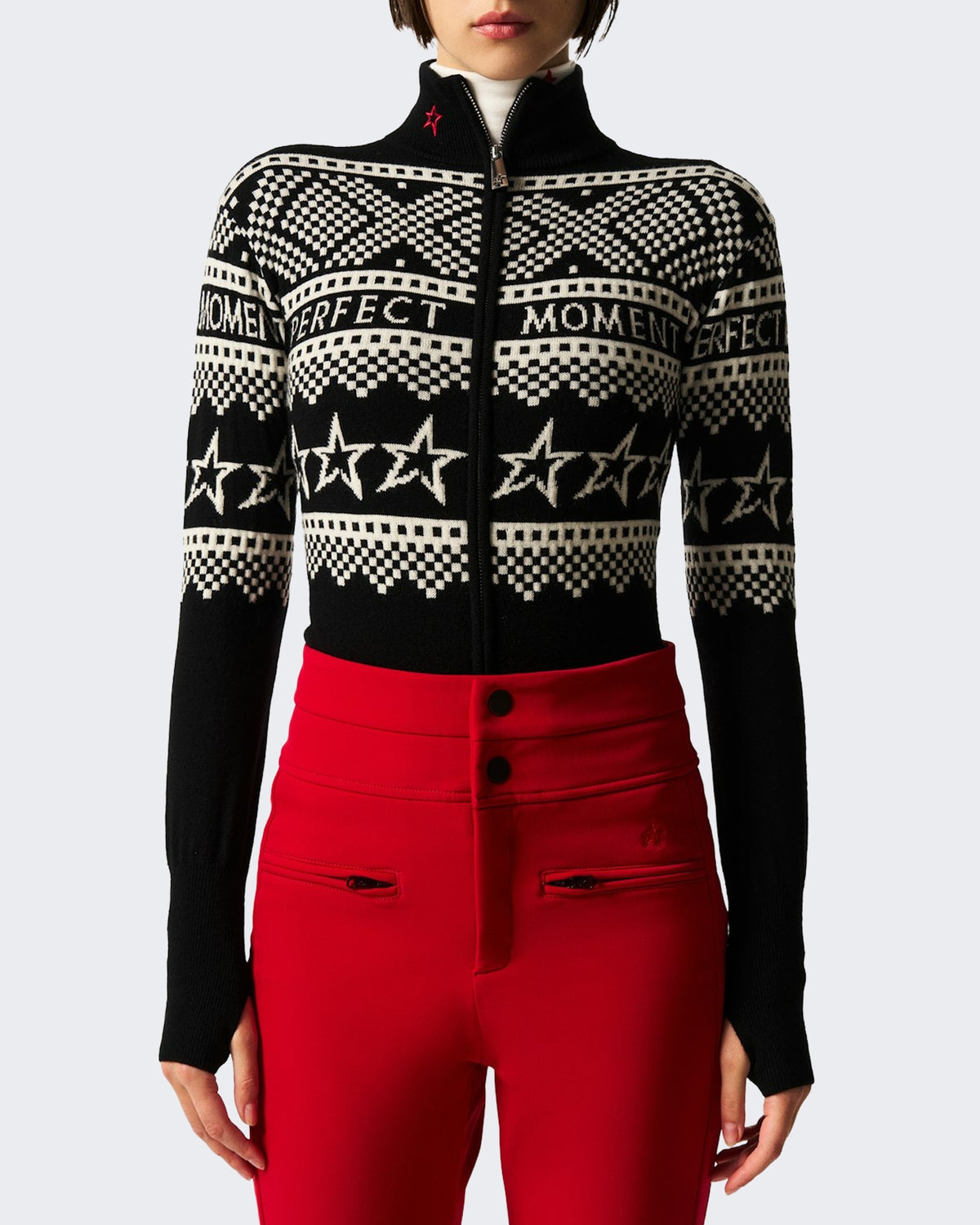 Dames Holiday body met zwart-wit patroon
