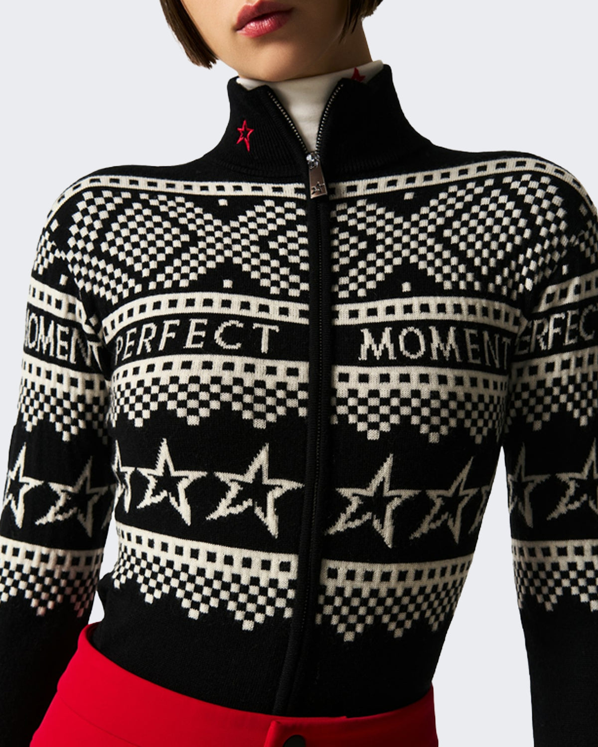 Dames Holiday body met zwart-wit patroon