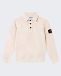 Kids Poloshirt mit langen Ärmeln Beige