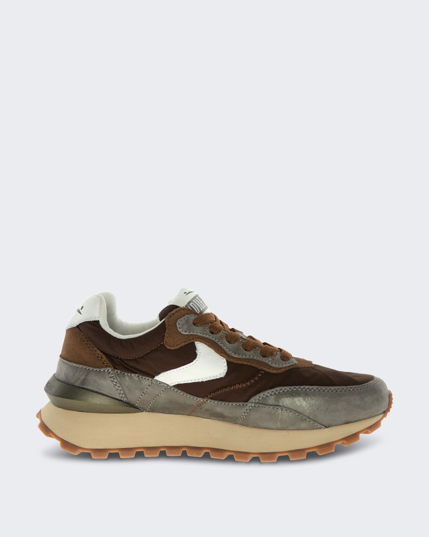 Dames Lichtgewicht sneaker met technisch upper Zilvergrijs