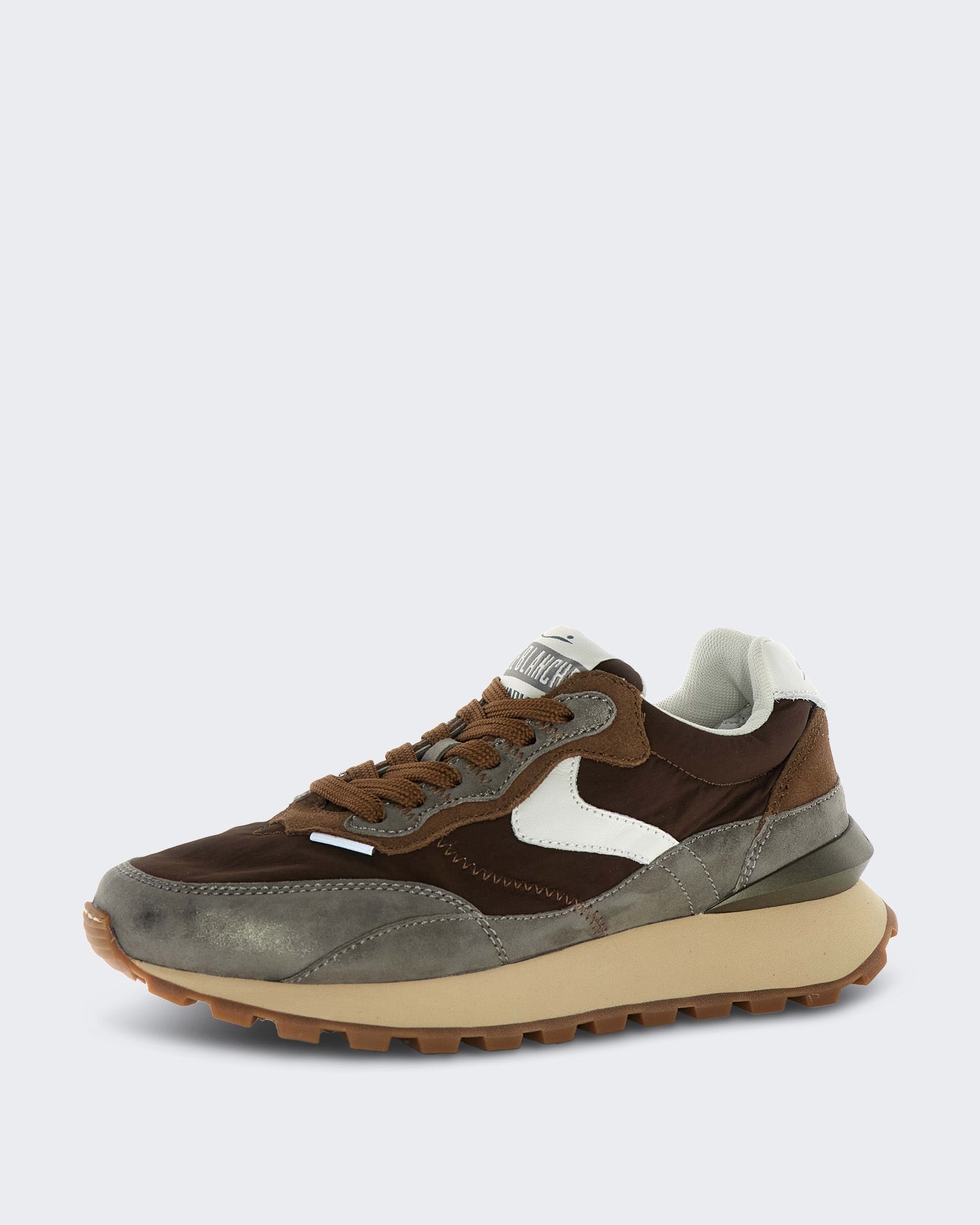 Dames Lichtgewicht sneaker met technisch upper Zilvergrijs
