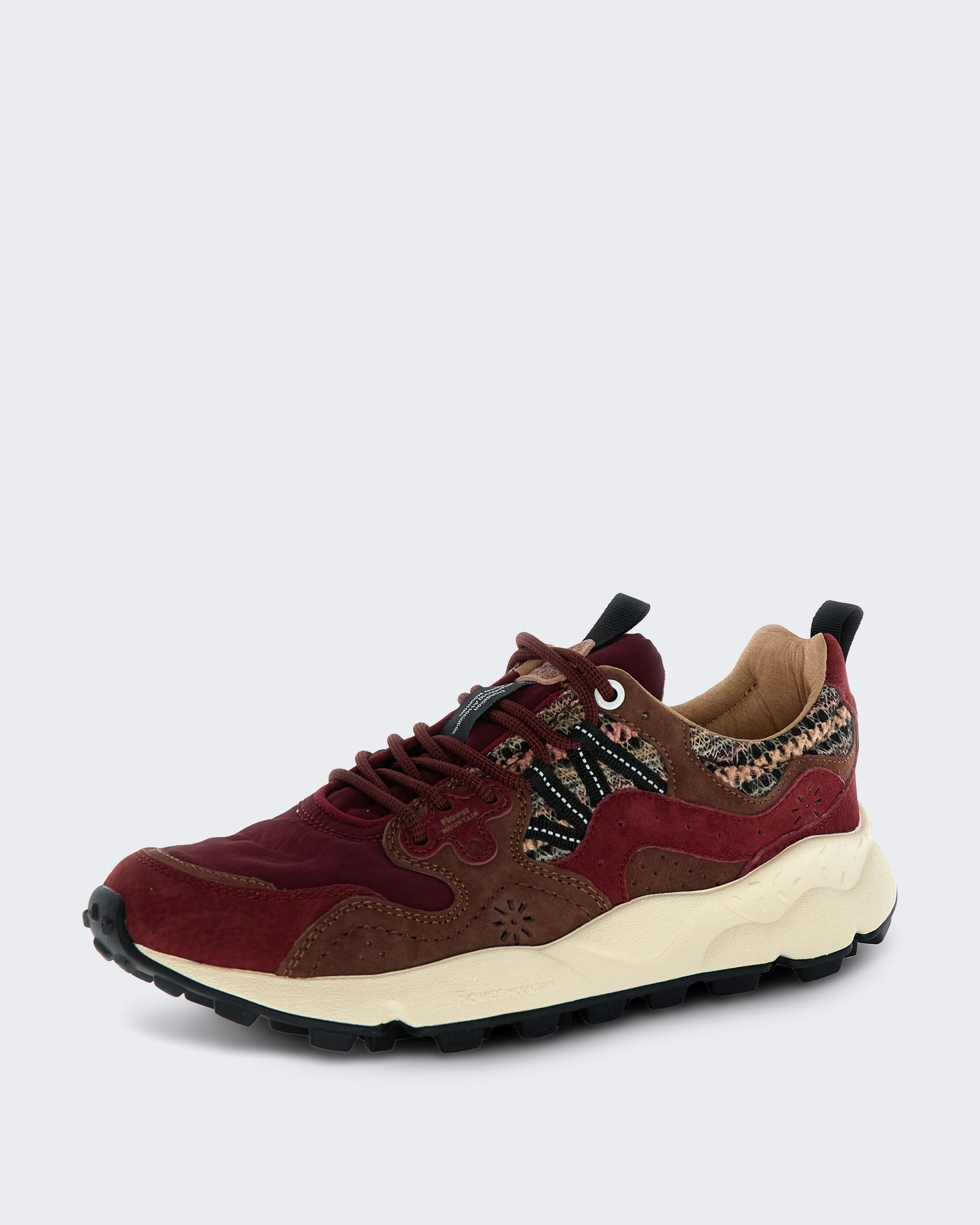 Dames Lage sneaker met veters Rood