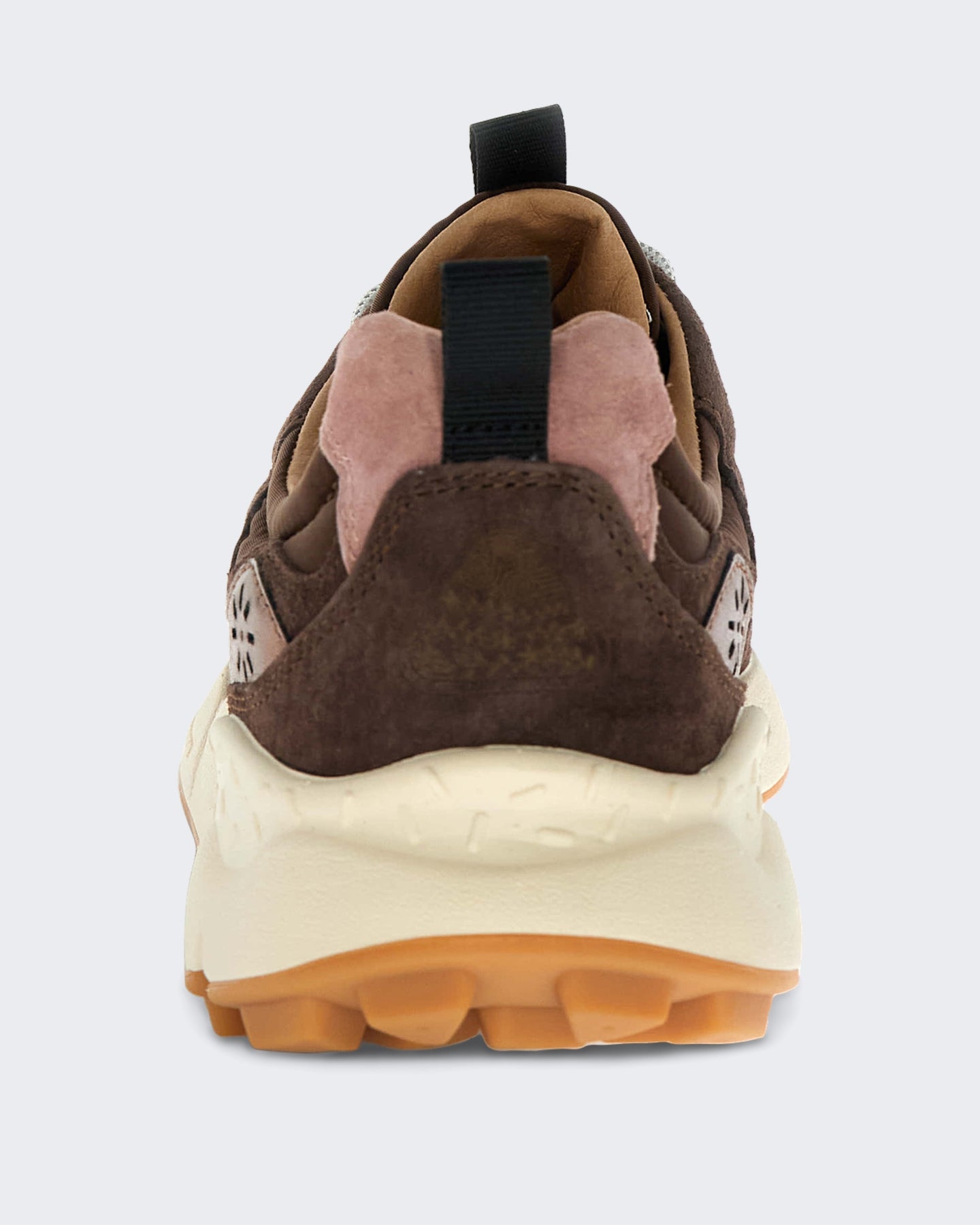 Dames Lage sneaker met veters Bruin