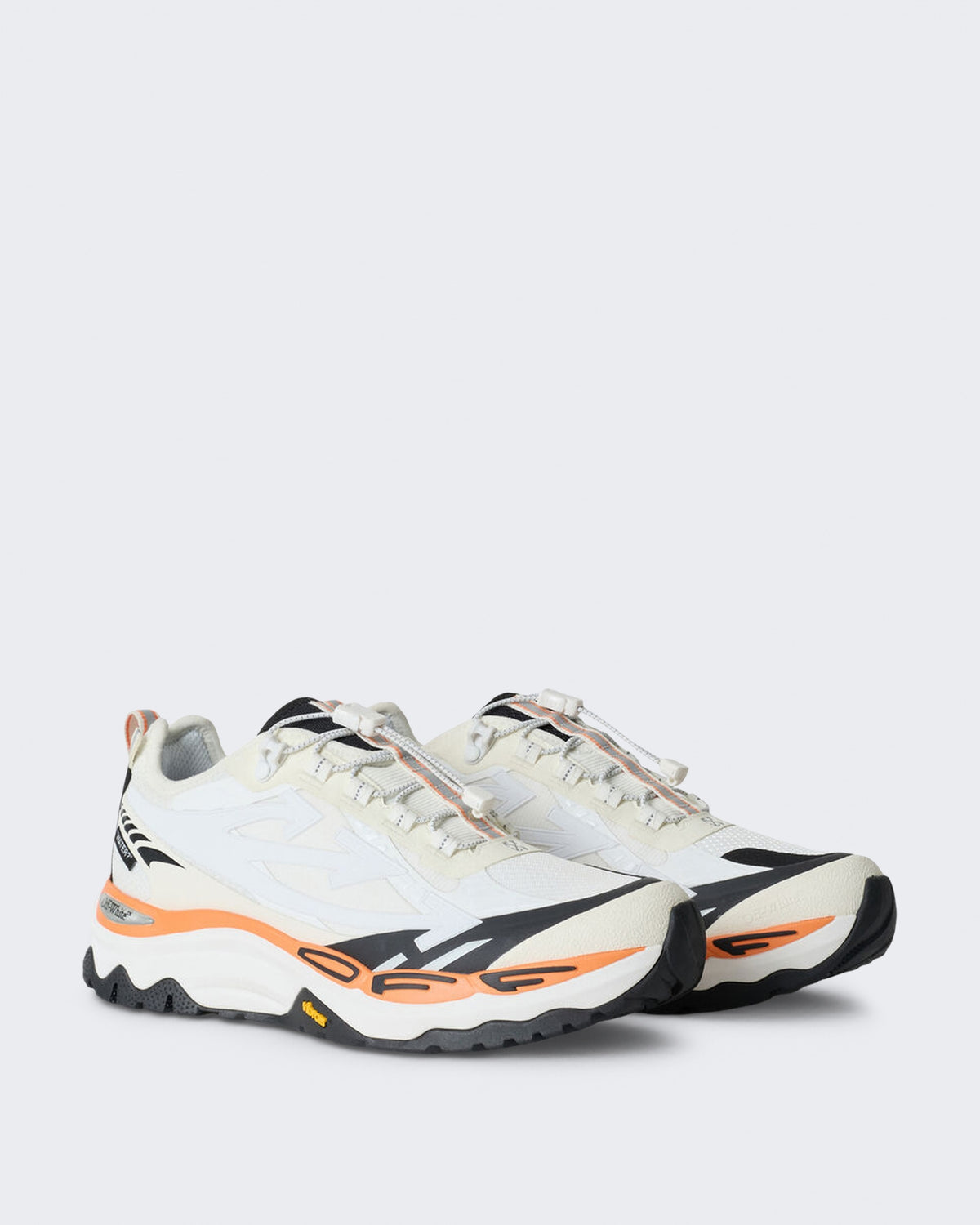 Damen Lage trail sneaker in Grau en Weiß