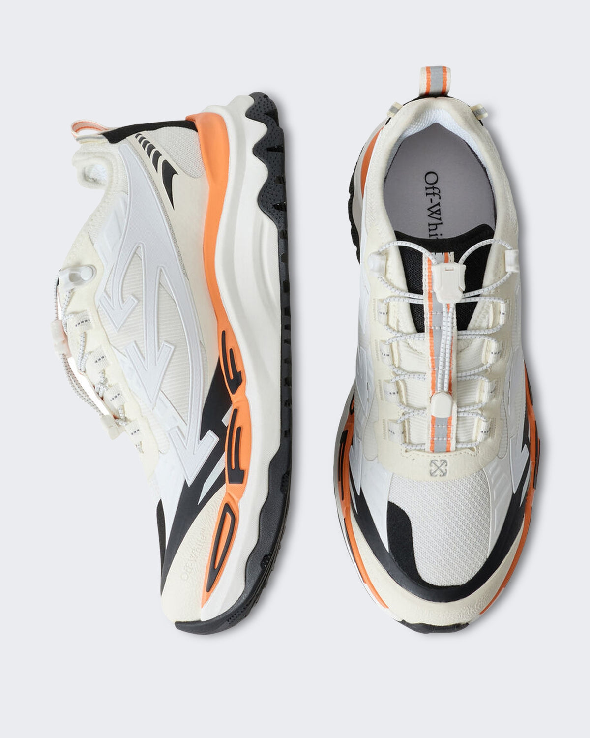 Damen Lage trail sneaker in Grau en Weiß