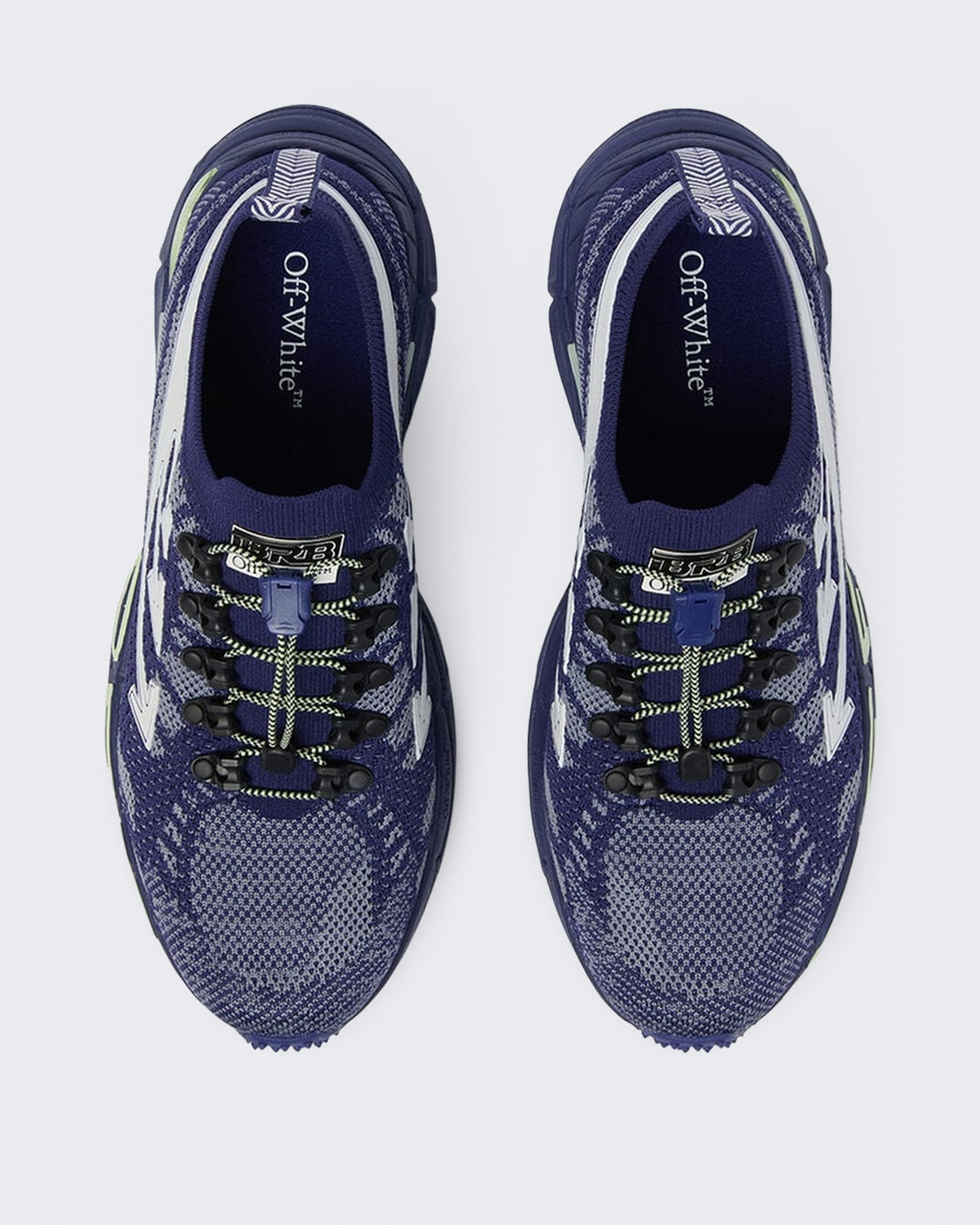 Herren Gebreide sneaker in Blau en Weiß