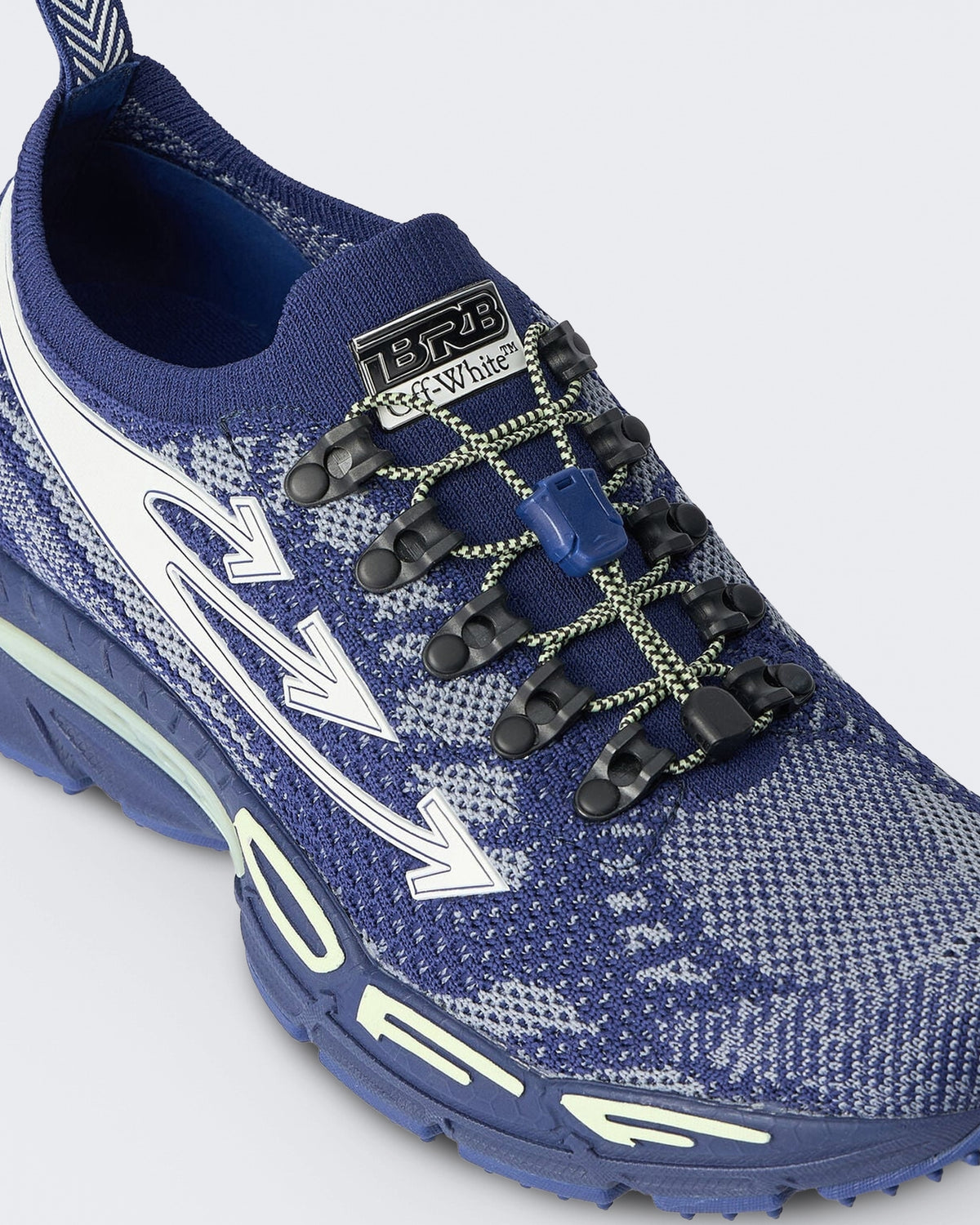 Herren Gebreide sneaker in Blau en Weiß