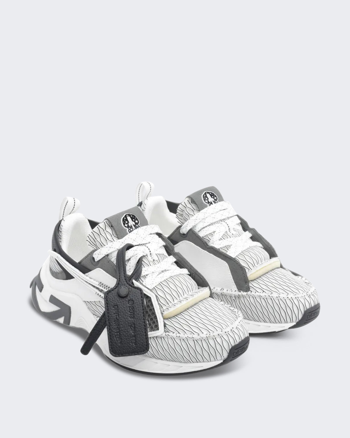 Dames Space Memo sneaker wit met zwart