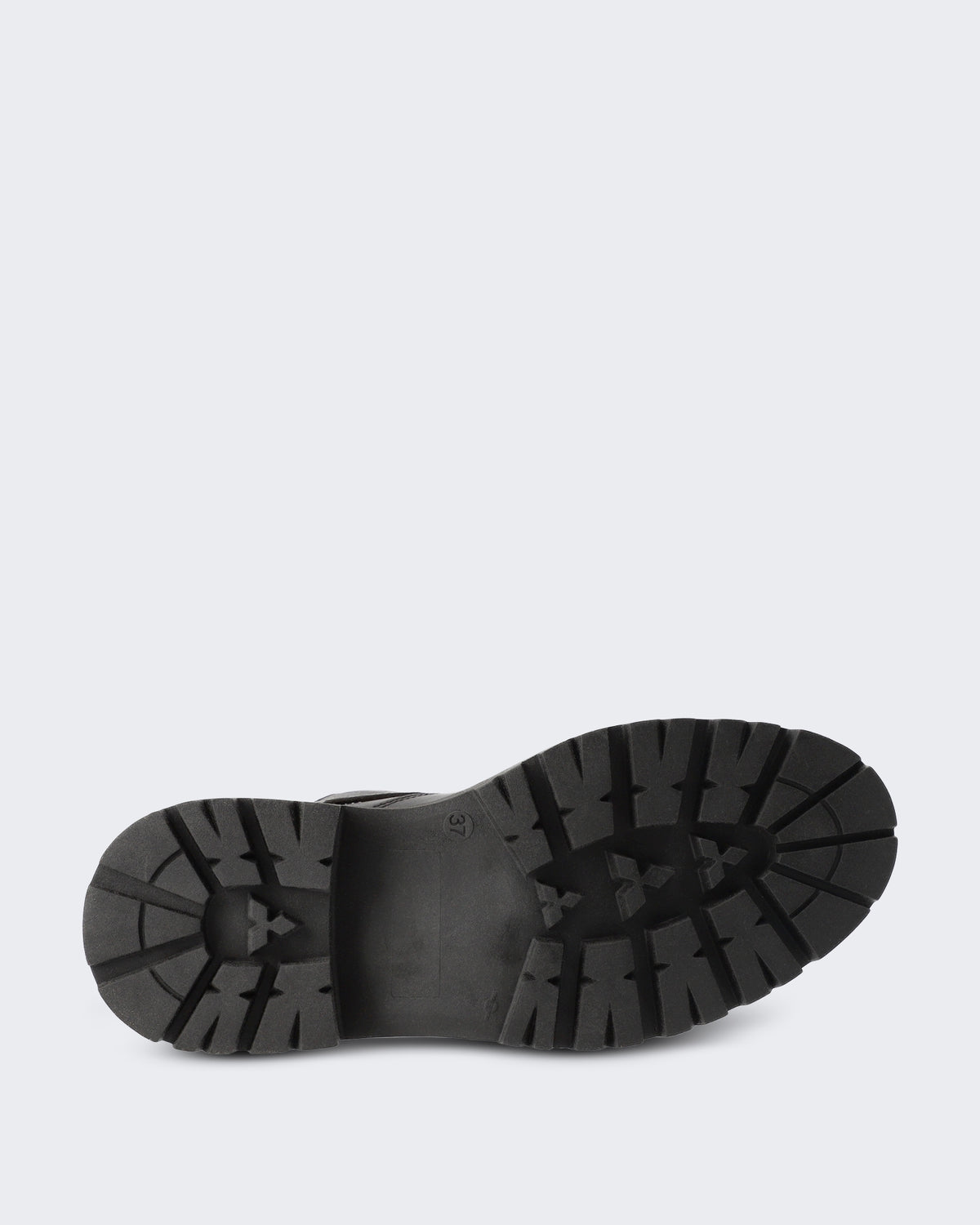 Dames Gegraineerd leren schoen met teddy detail Bruin