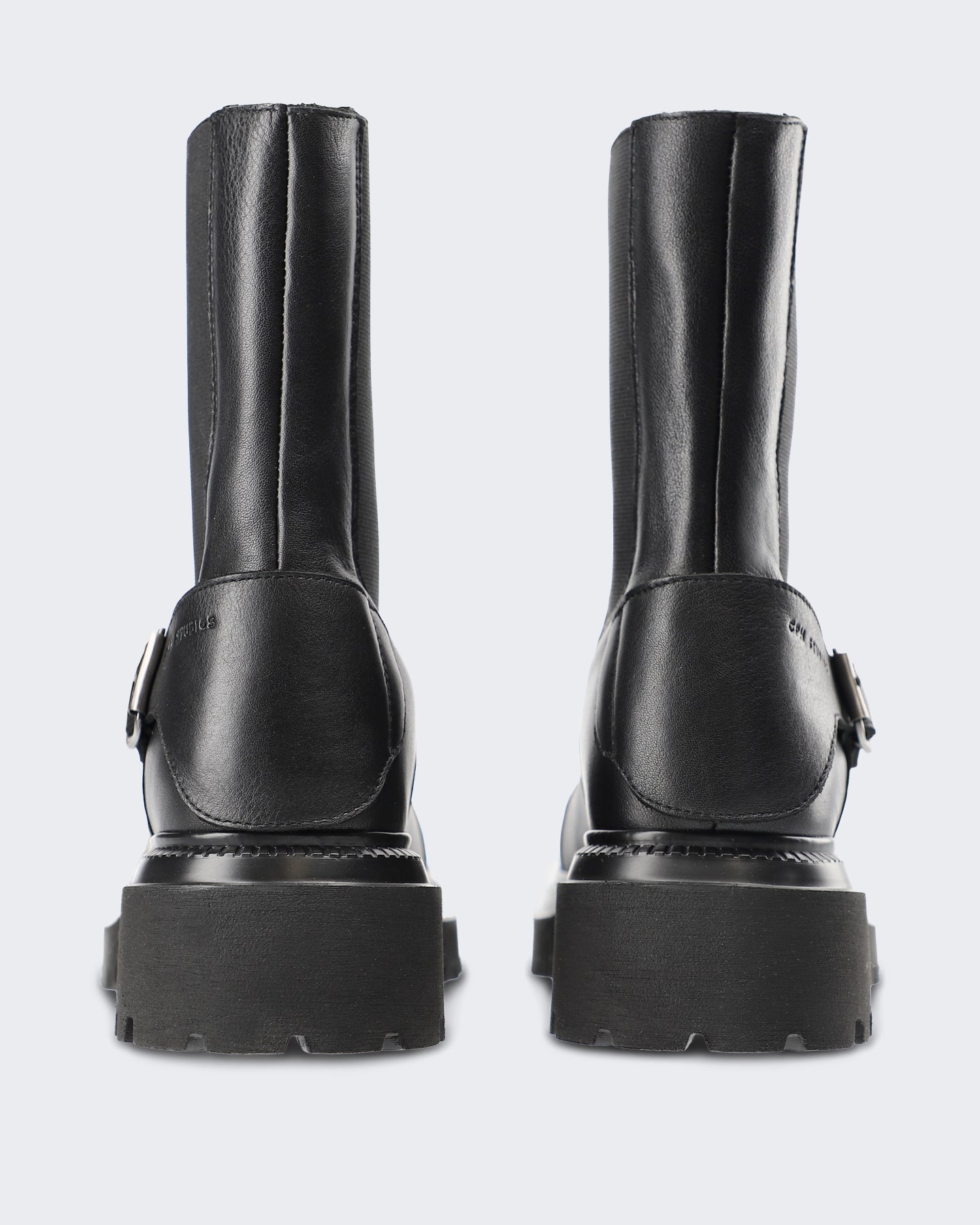 Dames Leren schoen met minimalistische uitstraling Zwart