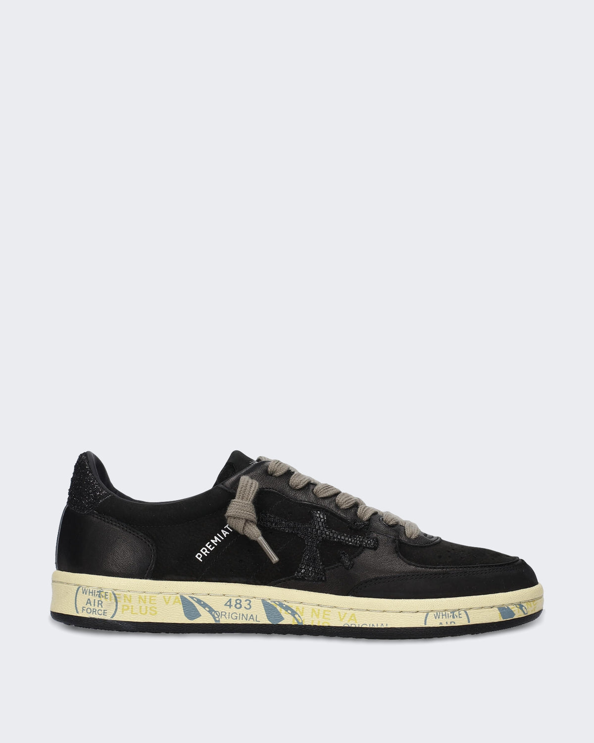 Dames Basketbal-geïnspireerde sneaker in zwart