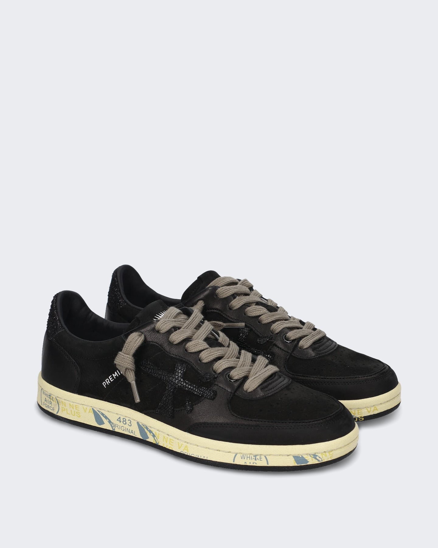 Dames Basketbal-geïnspireerde sneaker in zwart