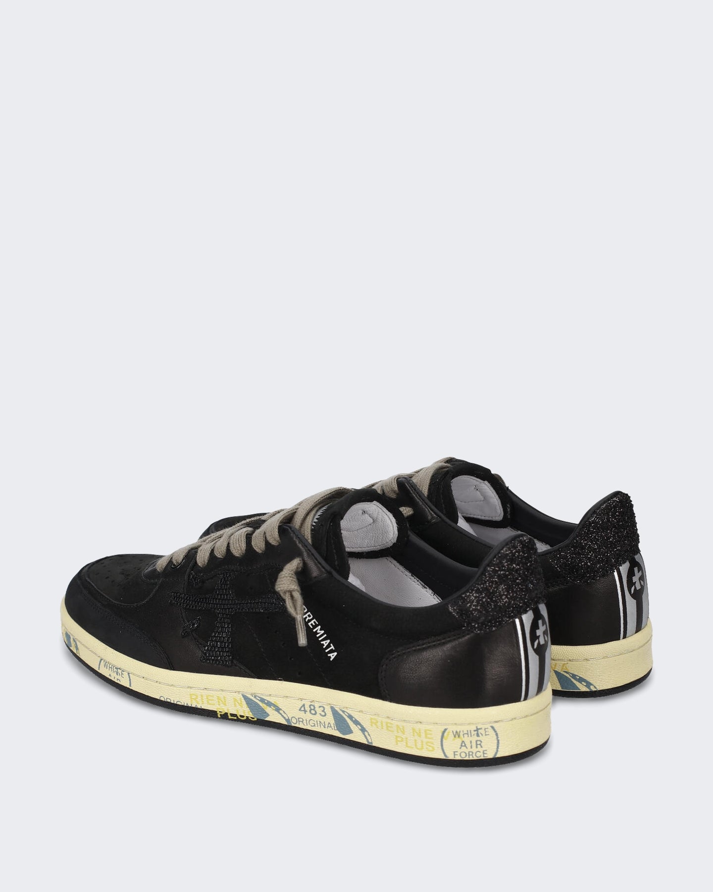 Dames Basketbal-geïnspireerde sneaker in zwart