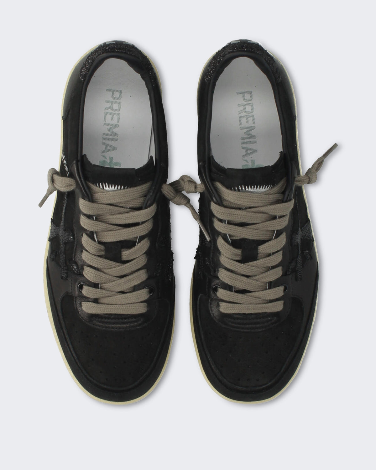Dames Basketbal-geïnspireerde sneaker in zwart