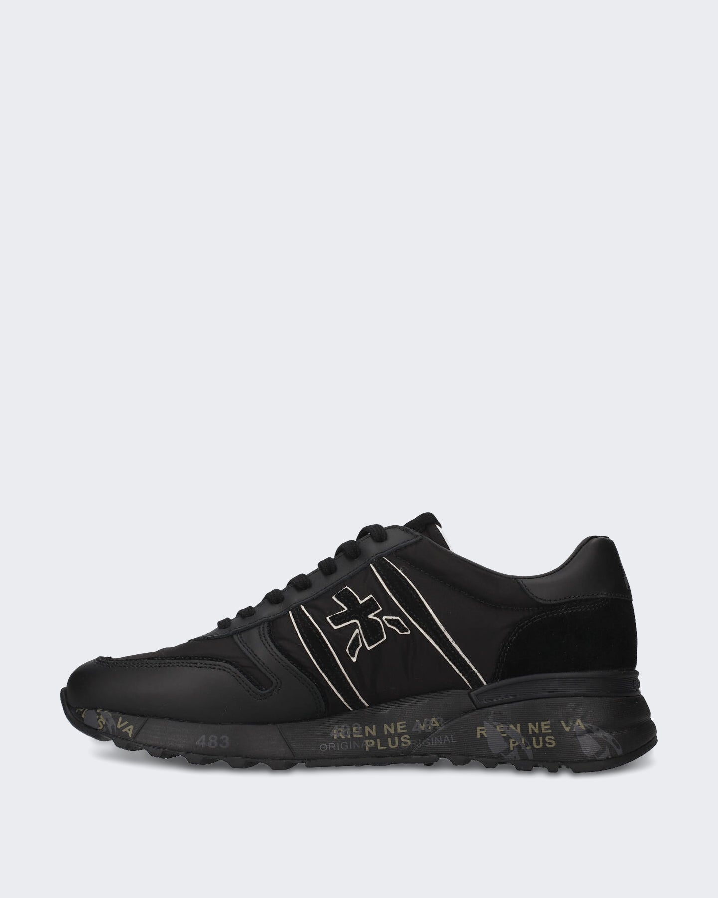 Heren Lander sneaker in zwart