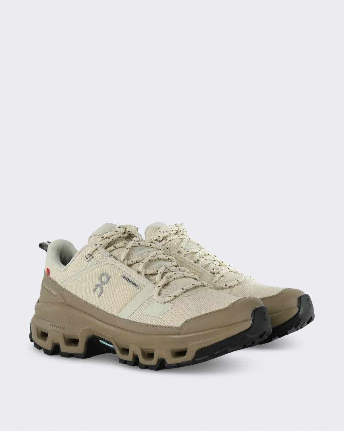 Damen Waterdichte lage sneaker in warme aardetint Beige