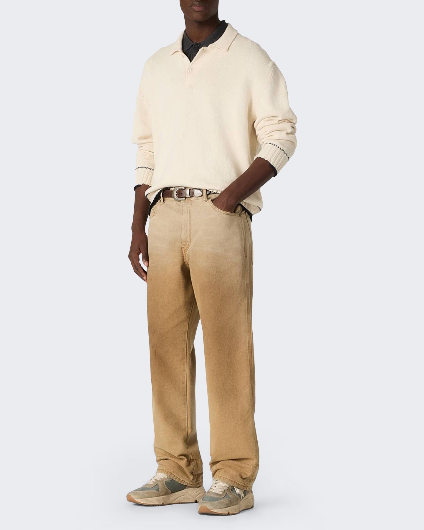 Heren Journey Knit Polo Wit