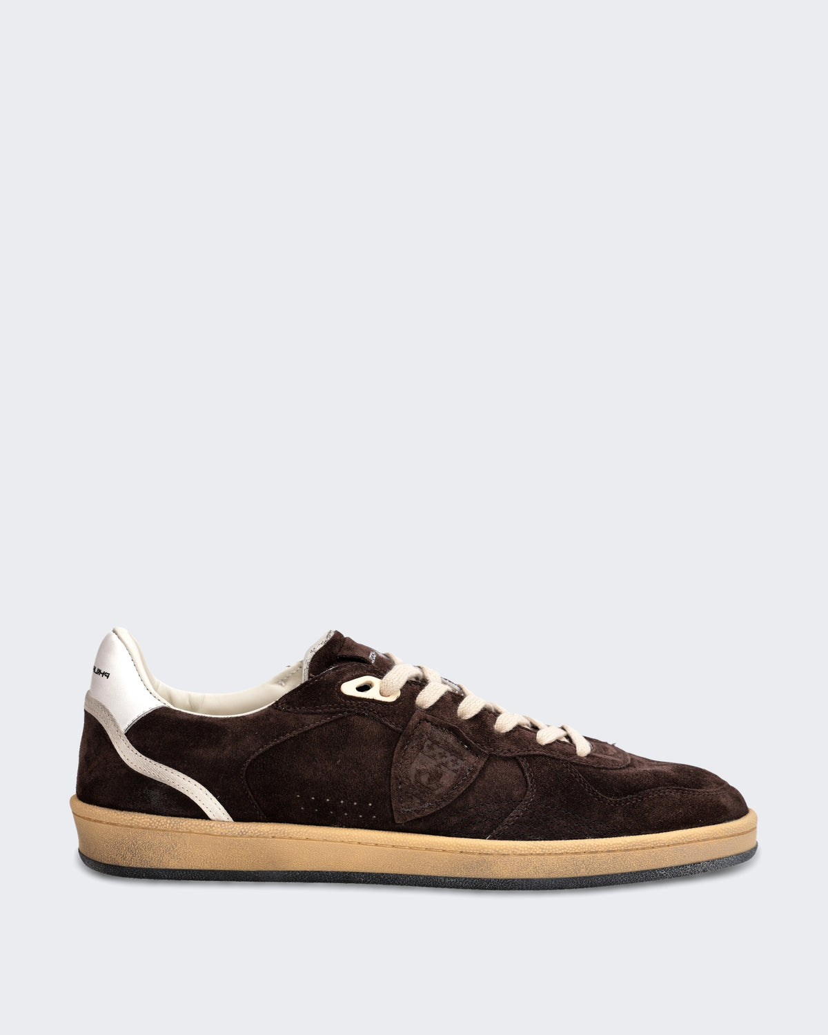 Herren Lage leren sneaker met subtiel detail Braun