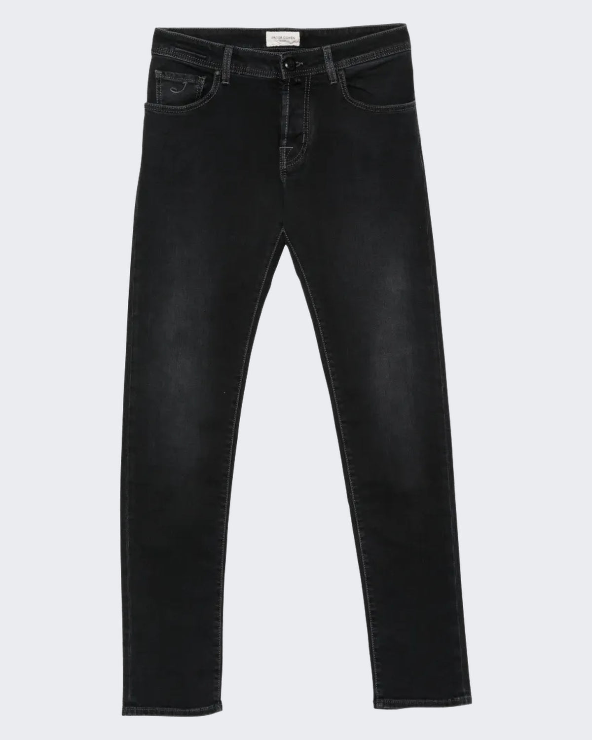 Heren Super slim fit broek met vijf zakken Zwart