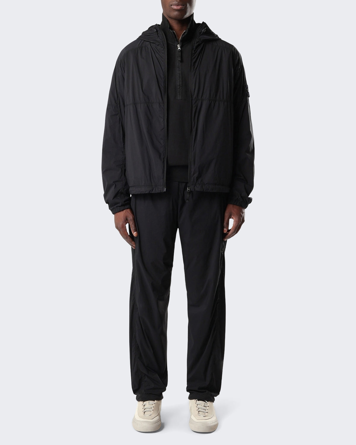Heren Ultralight Nylon Stretch-TC Jas Zwart