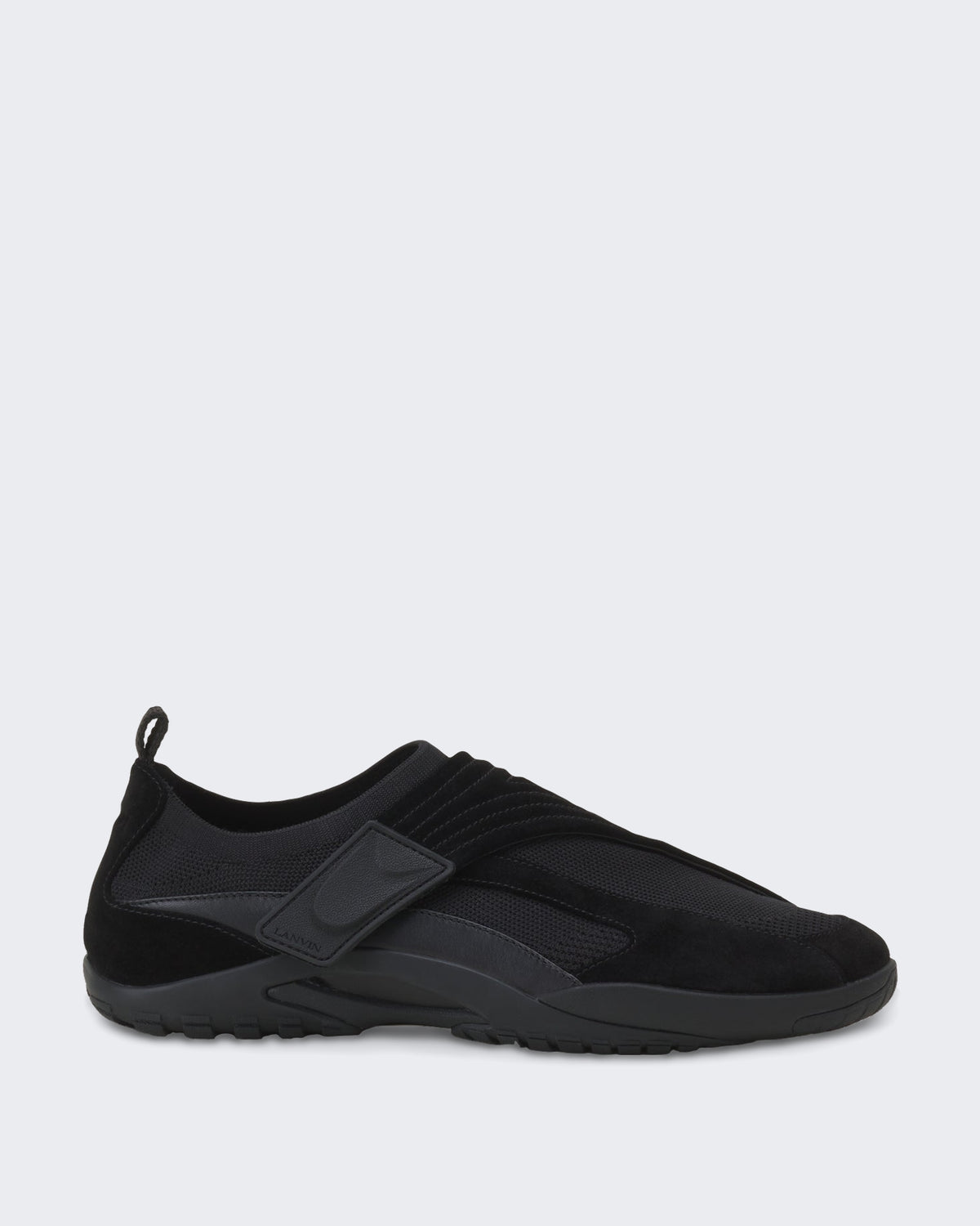 Dames New Sneaker Knit Suede Black/Black