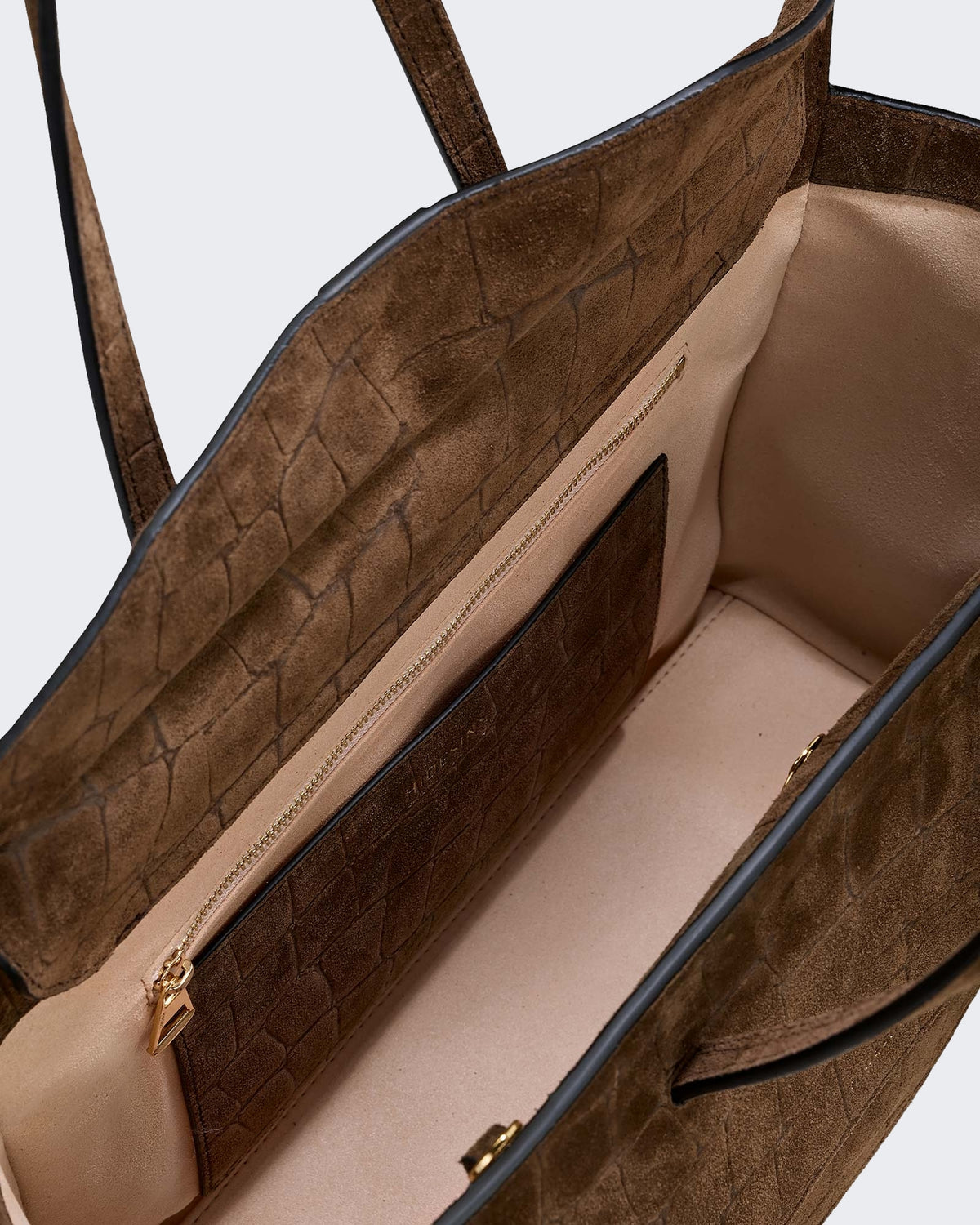 Hidesins Dames Flap L Suede Cocco Chocolat - foto 2
