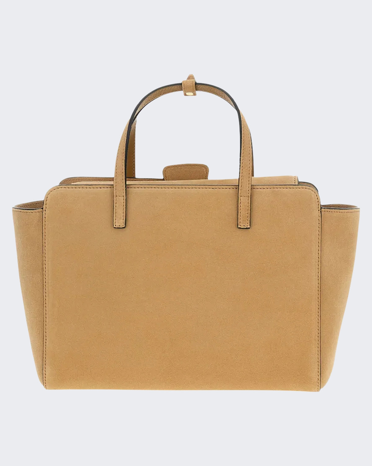 Dames Flap M Suede Camel