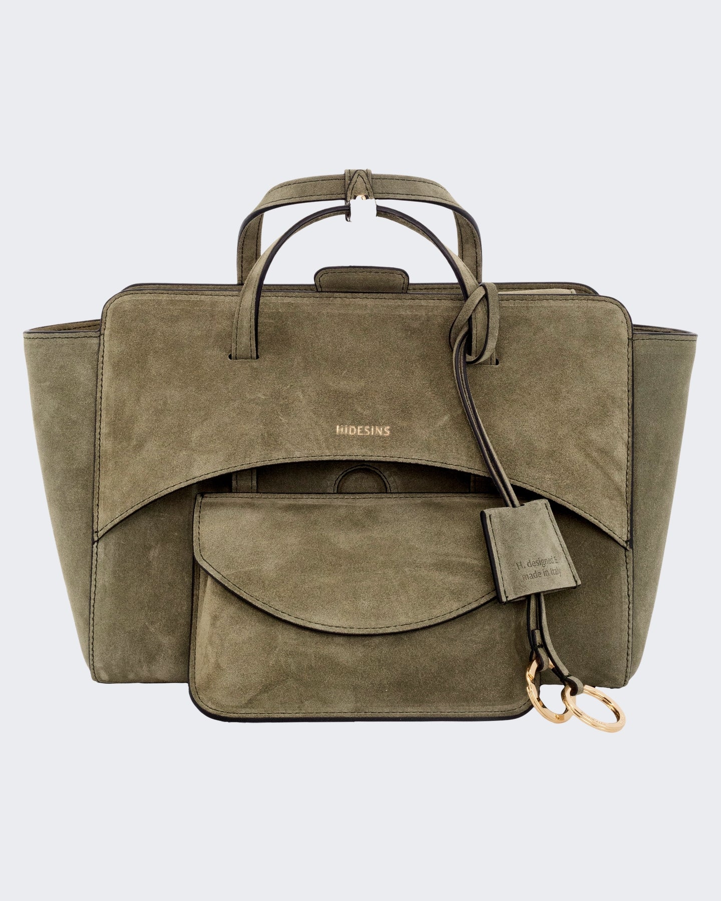 Dames Flap M Suede Olive