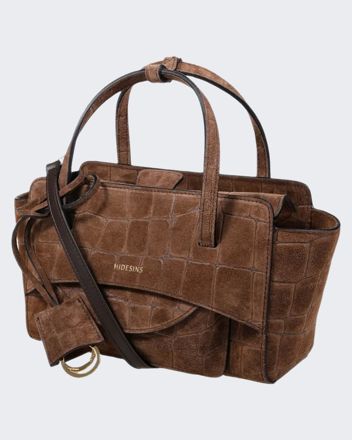 Damen Flap S Suede Cocco Chocolat