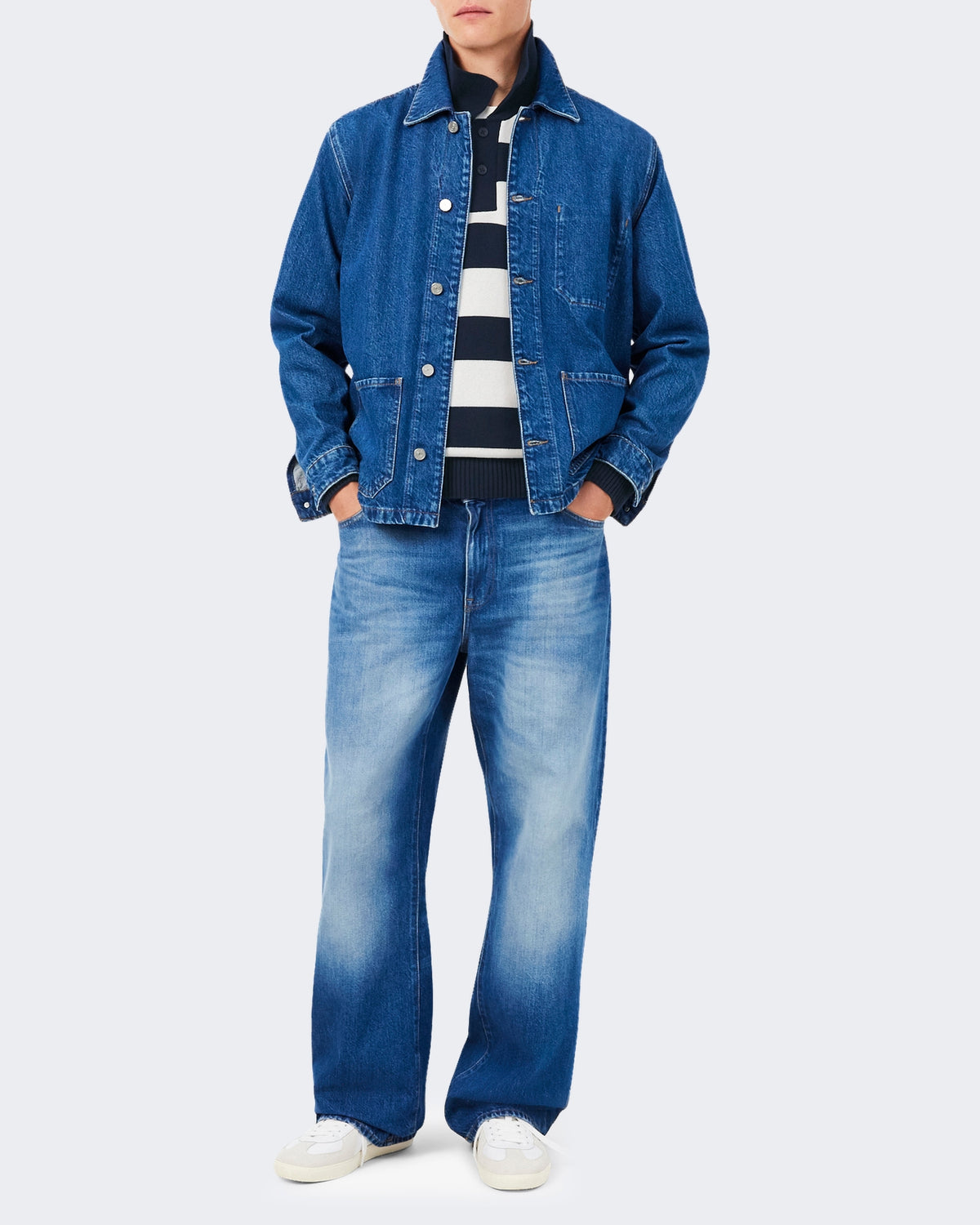 Lacoste Heren Trui Navy Blue/Flour - foto 2