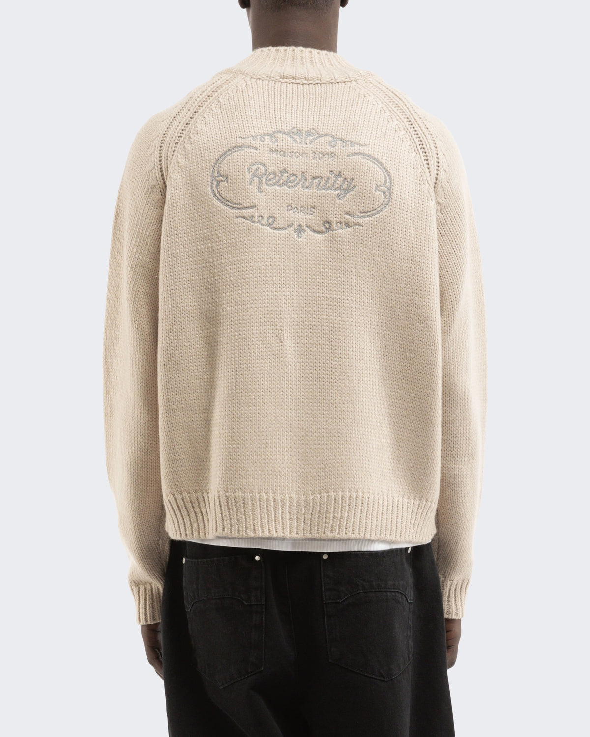 Herren Éclat Knit Zipper Creme