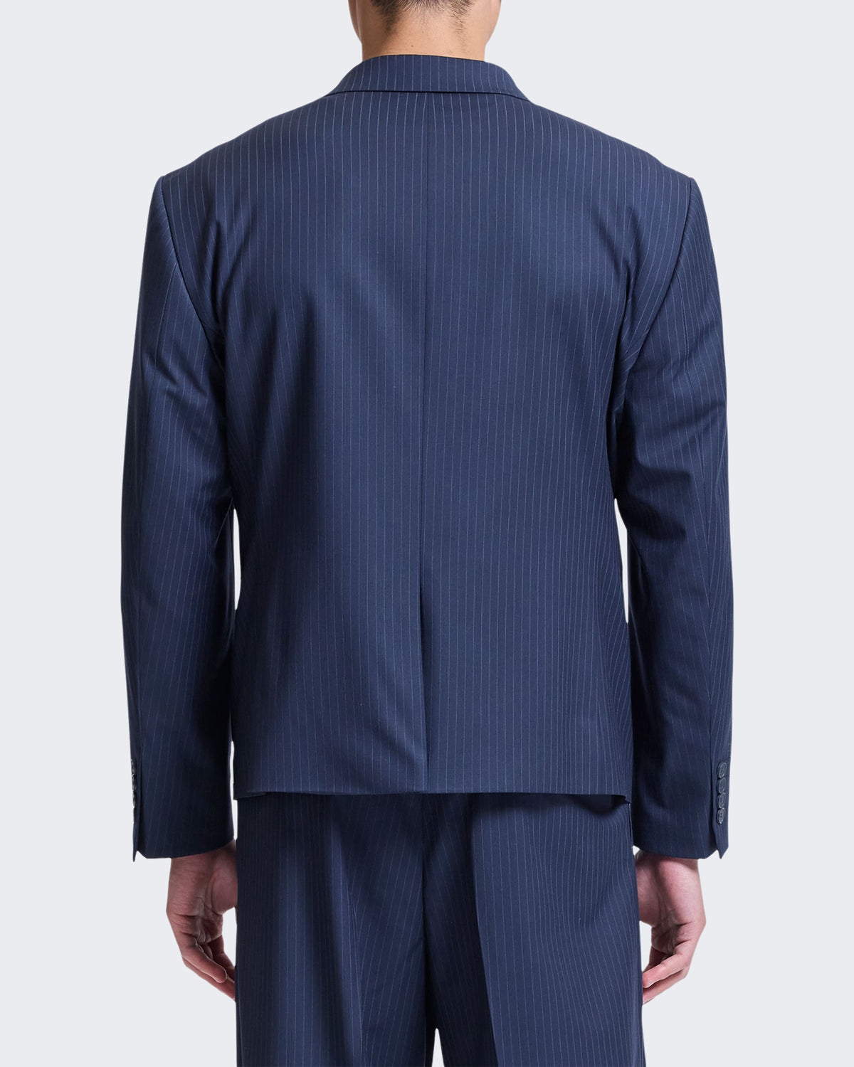 Heren Signe Blazer Pinstripe Blue