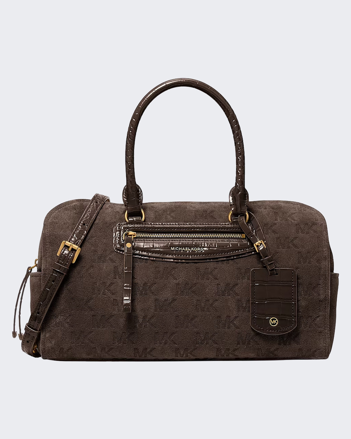 Dames Medium Duffle Satchel Chocolate