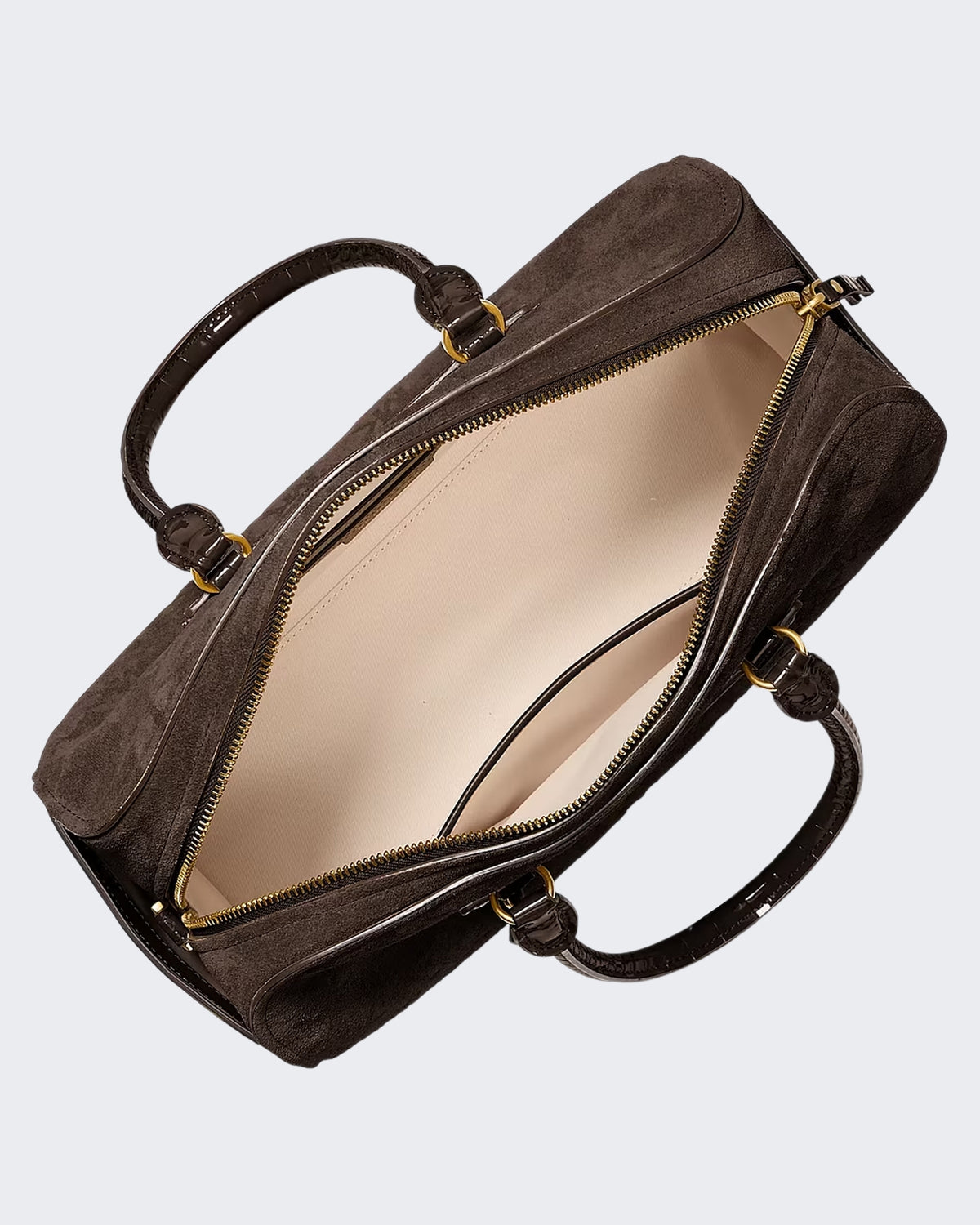 Dames Medium Duffle Satchel Chocolate