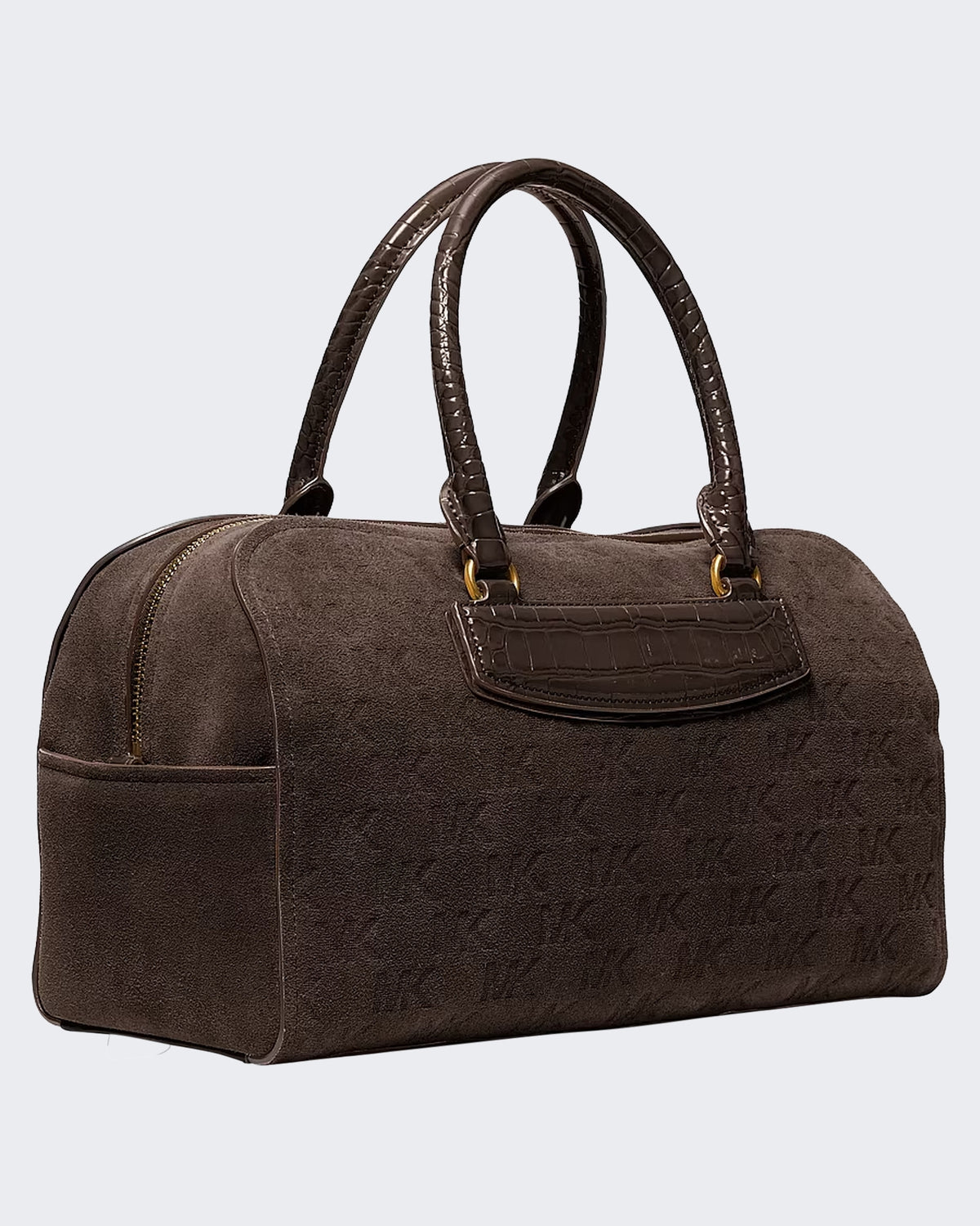Dames Medium Duffle Satchel Chocolate