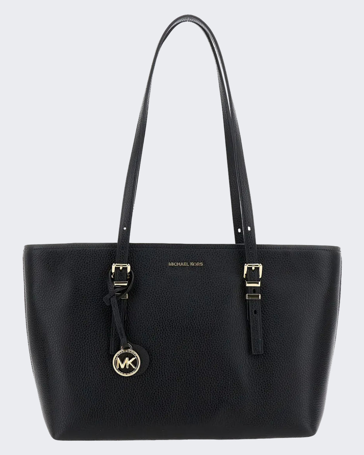 Damen Medium East West Top Zip Tote Black