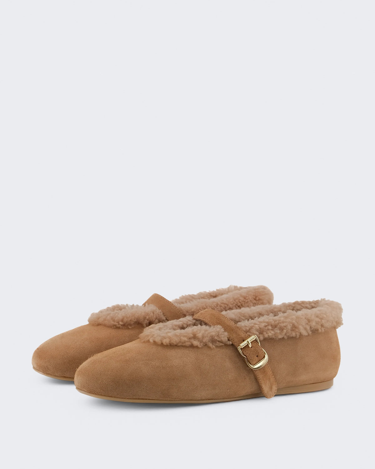 Toral Dames Dames Anoush Ballerina's met gespdetail Beige - foto 2