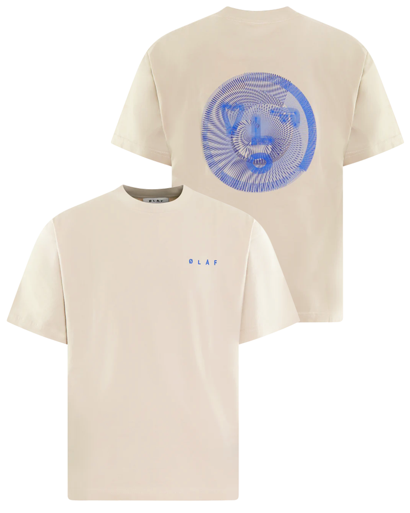 Heren Spiral Face T-Shirt Cement