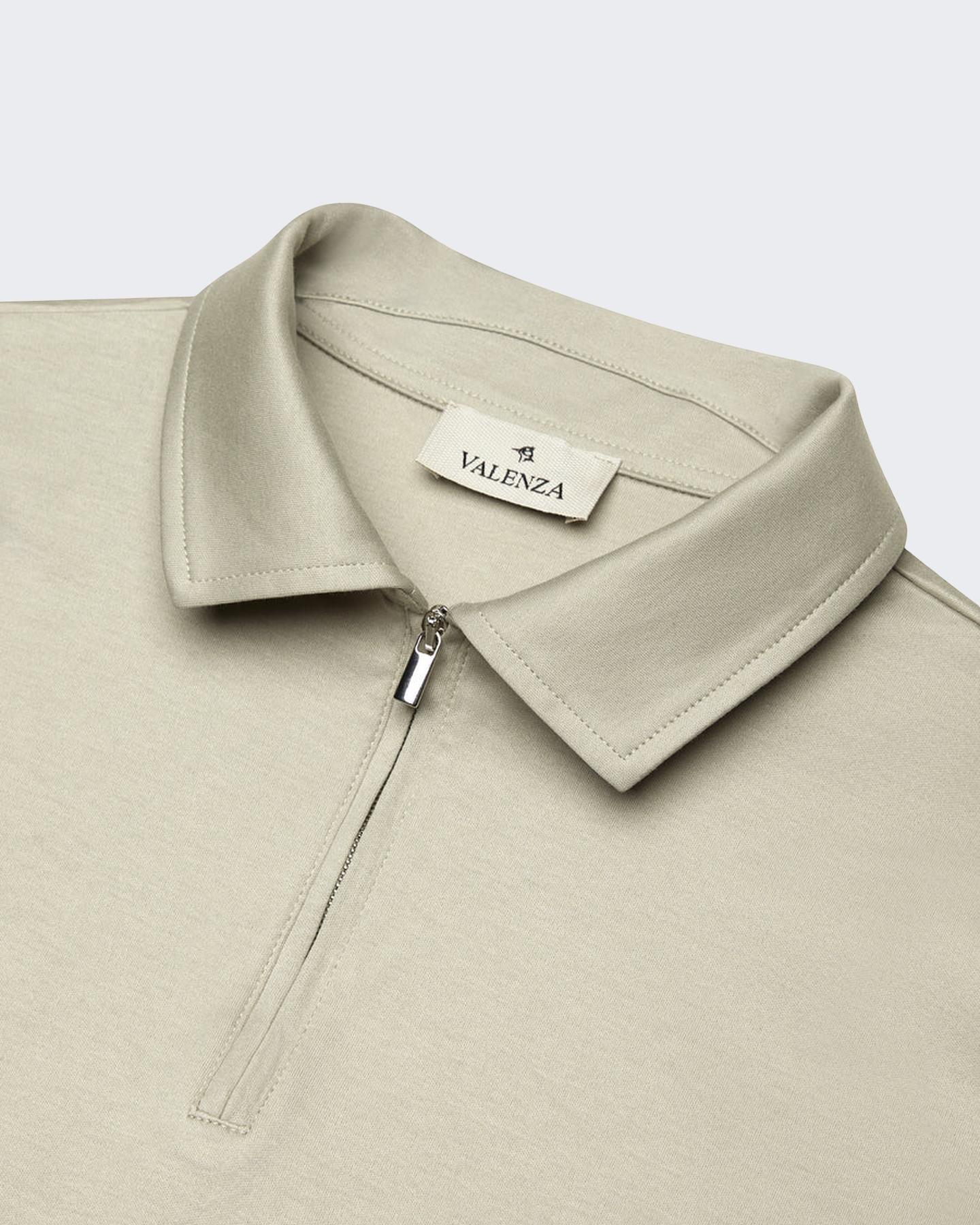 Heren Supima Polo Zip Collar