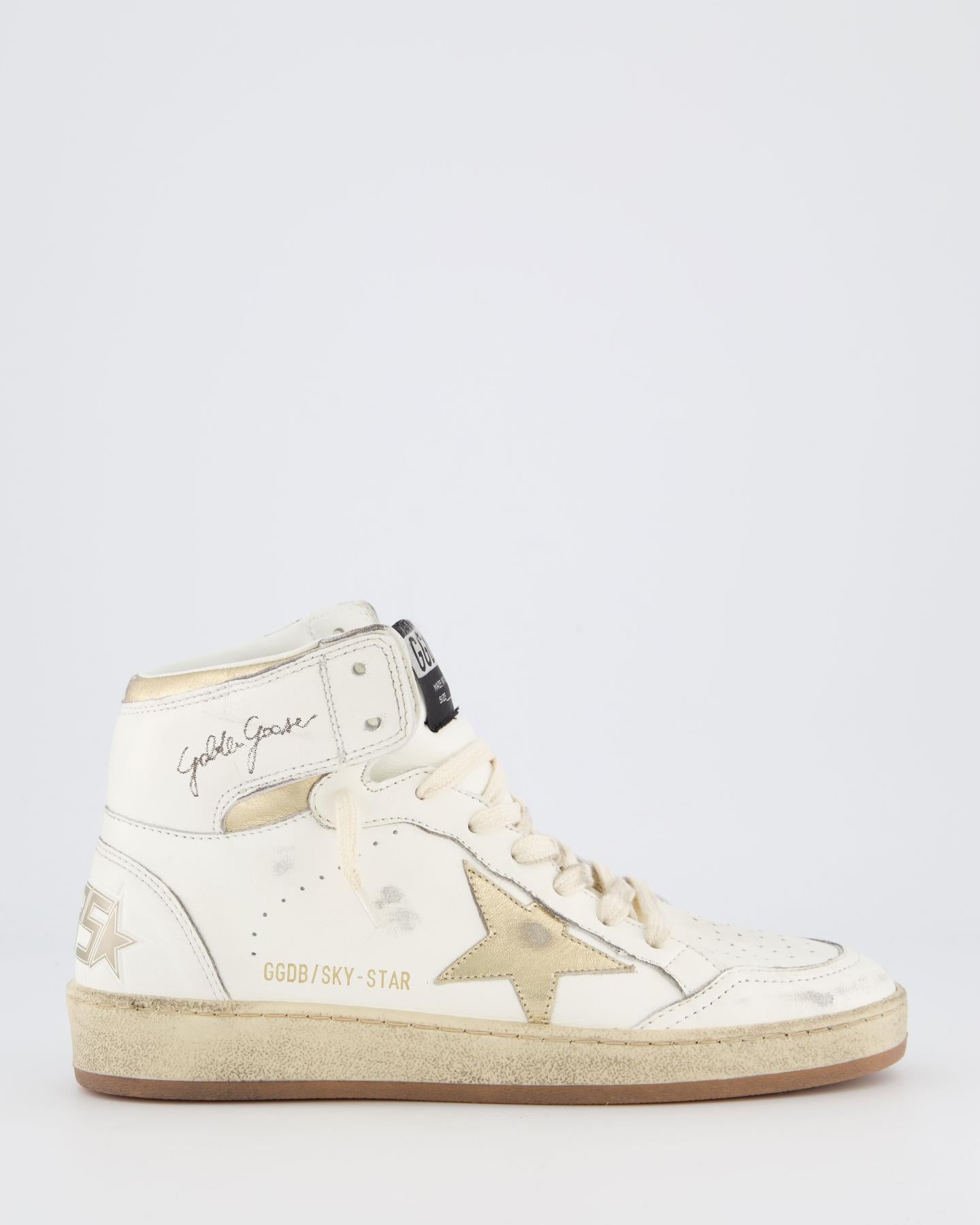 Dames Sky Star Sneaker Wit/Goud