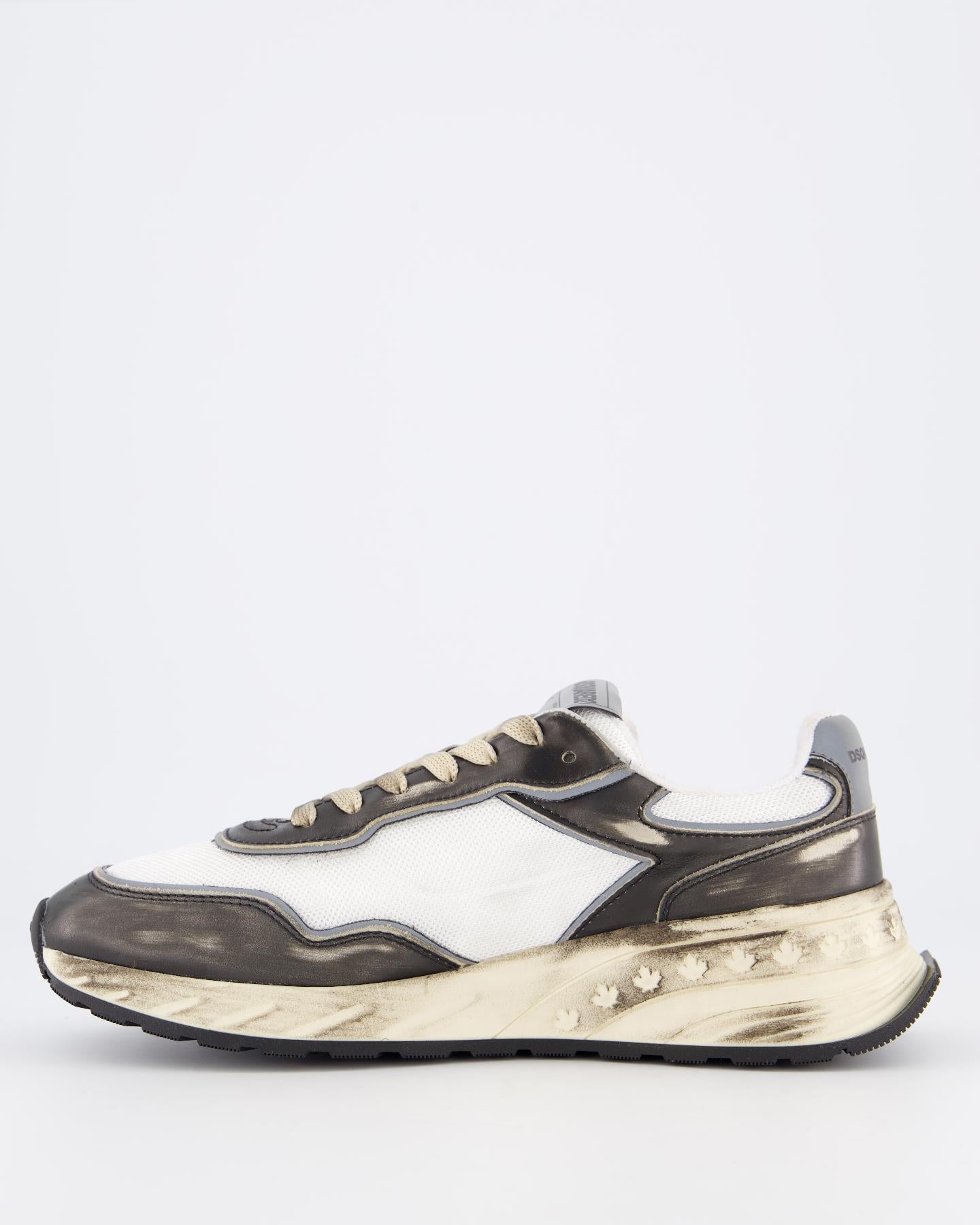 Heren Sprinter Sneaker Zwart/Wit