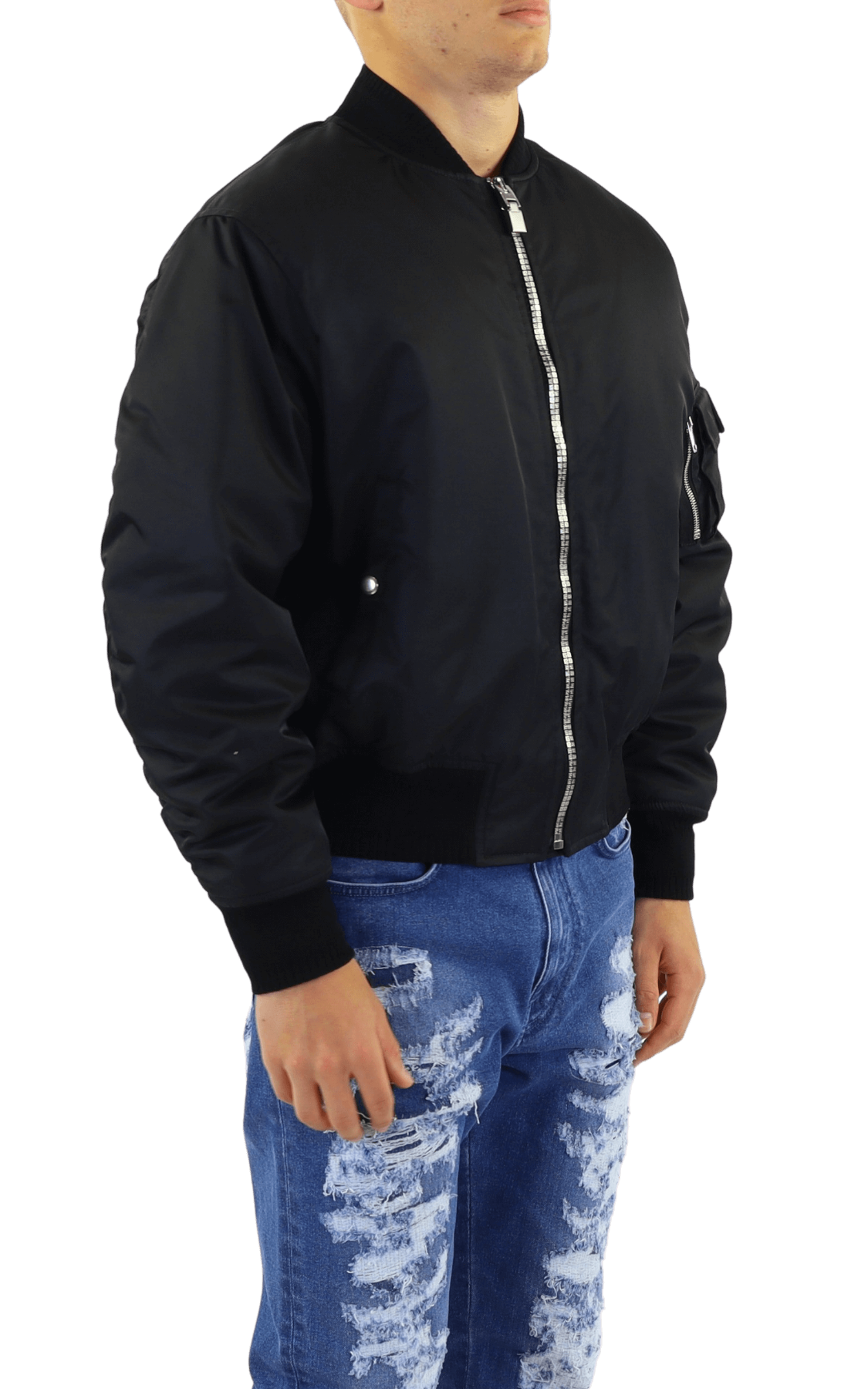 Heren Bomber Zwart