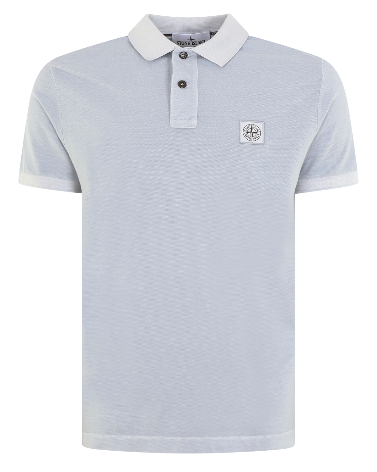 Stone Island Heren Logopatch Polo Sky Blue Eleganza