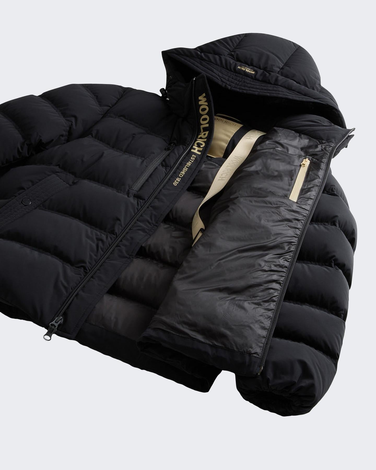 Heren Matt Stretch Puffer Jack Zwart