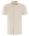 Herrenhemd aus Interlock-Supima, Beige — huidige kleur