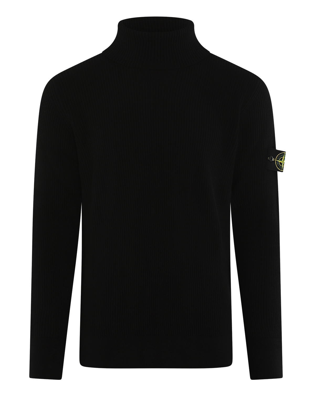 Heren TurtleNeck Full Rib Zwart