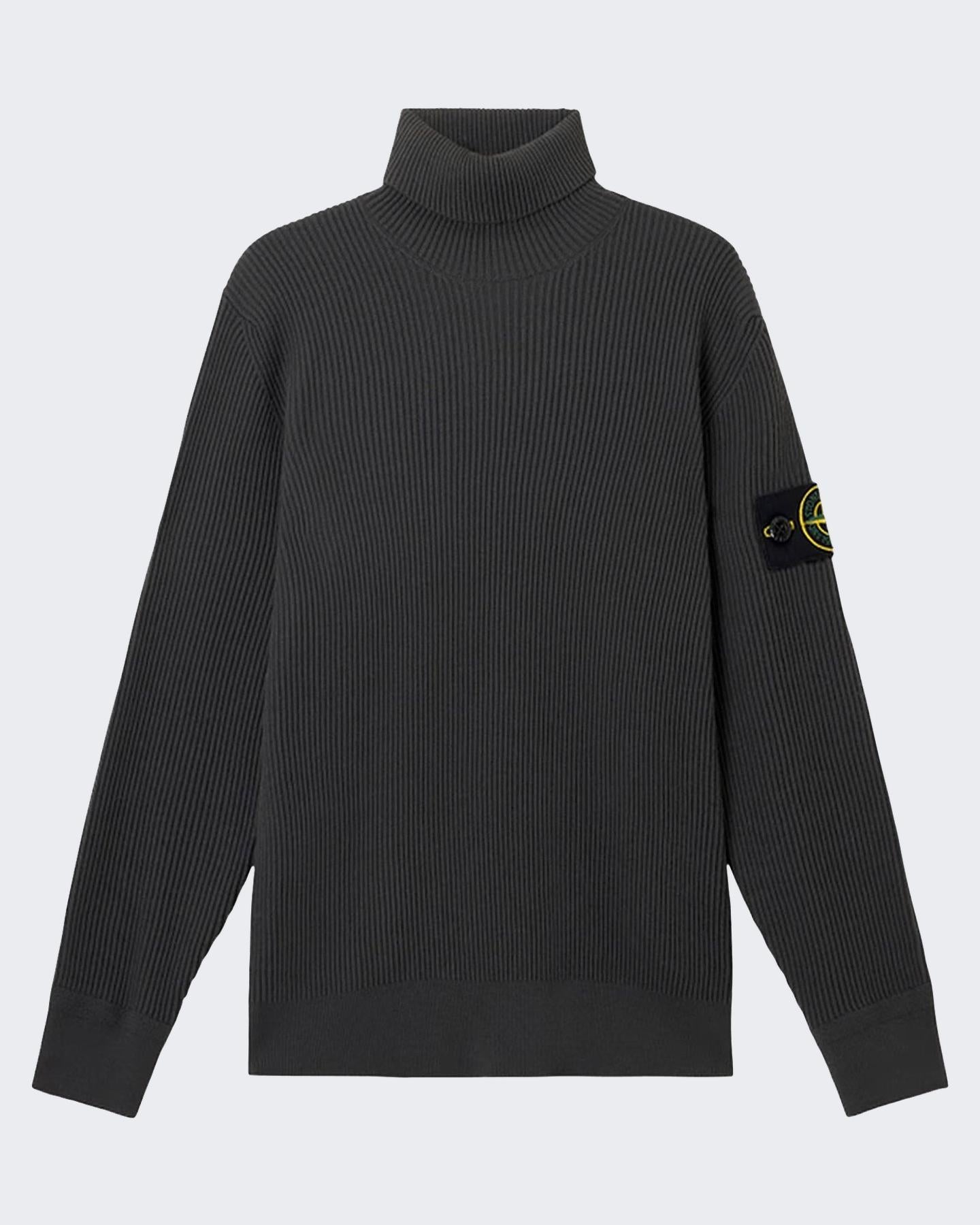 Heren Turtleneck Sweater Grijs