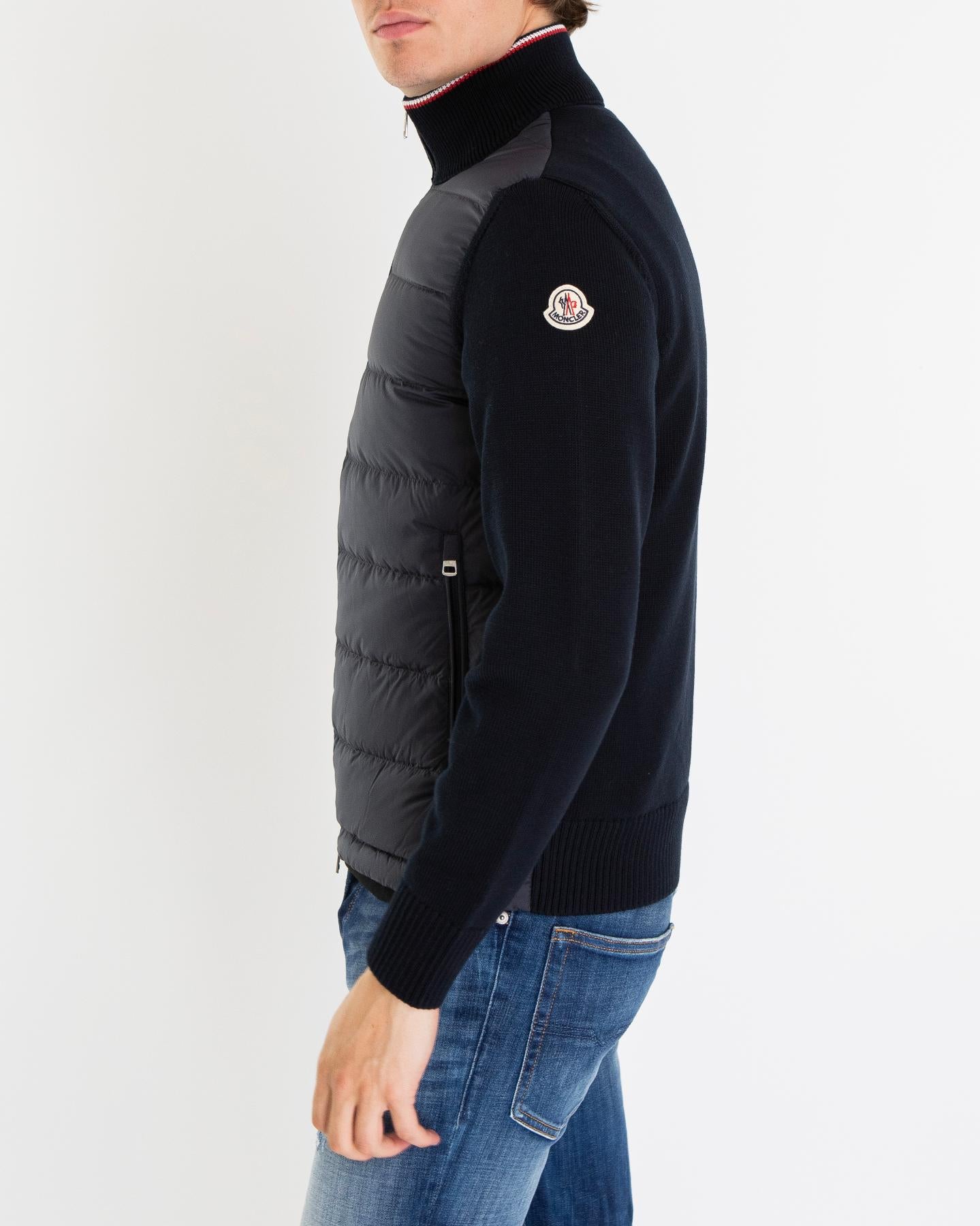 Heren Padded Zip Up Jacket Zwart