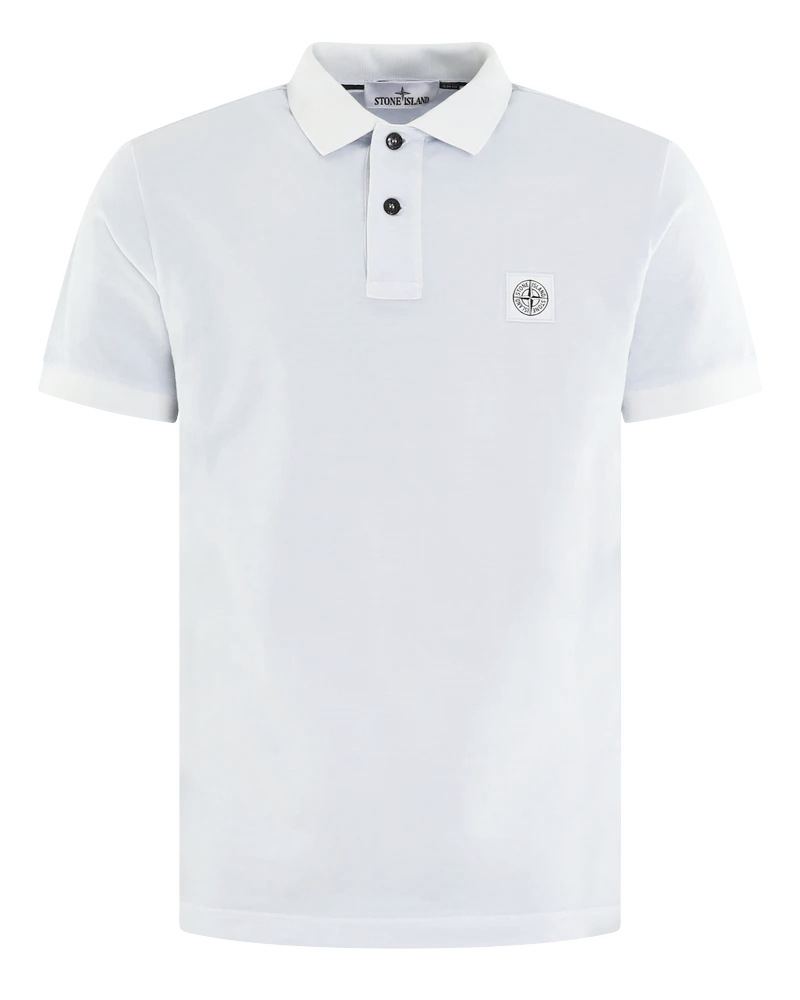 Heren Pique Compass Polo Sky Blue