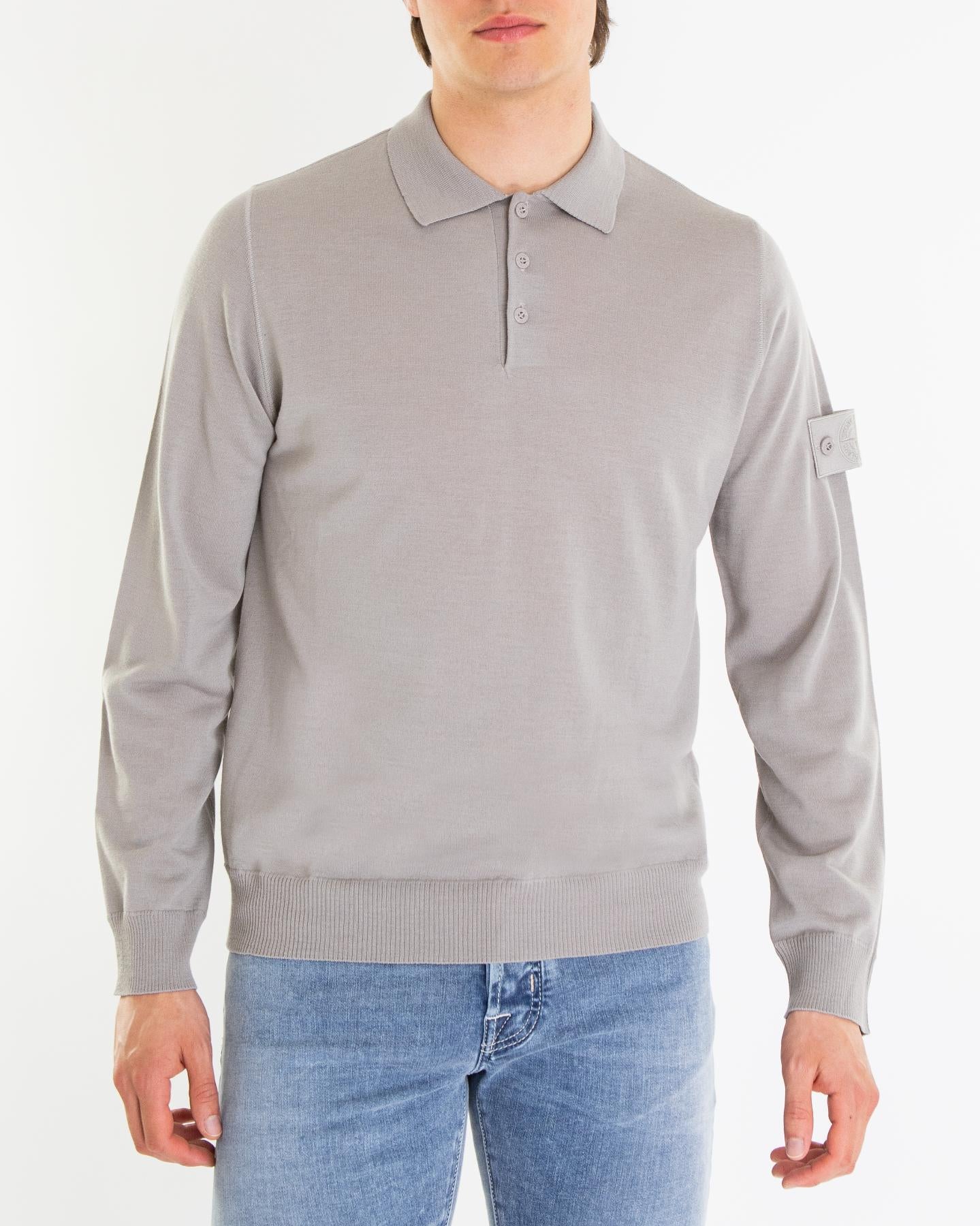 Heren Monochorme Logo Shirt Grijs